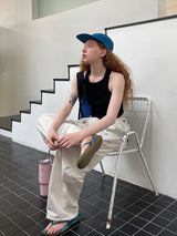 Soft Utility Wide Pants