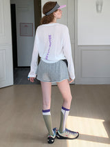Colorblock Line Knee Socks