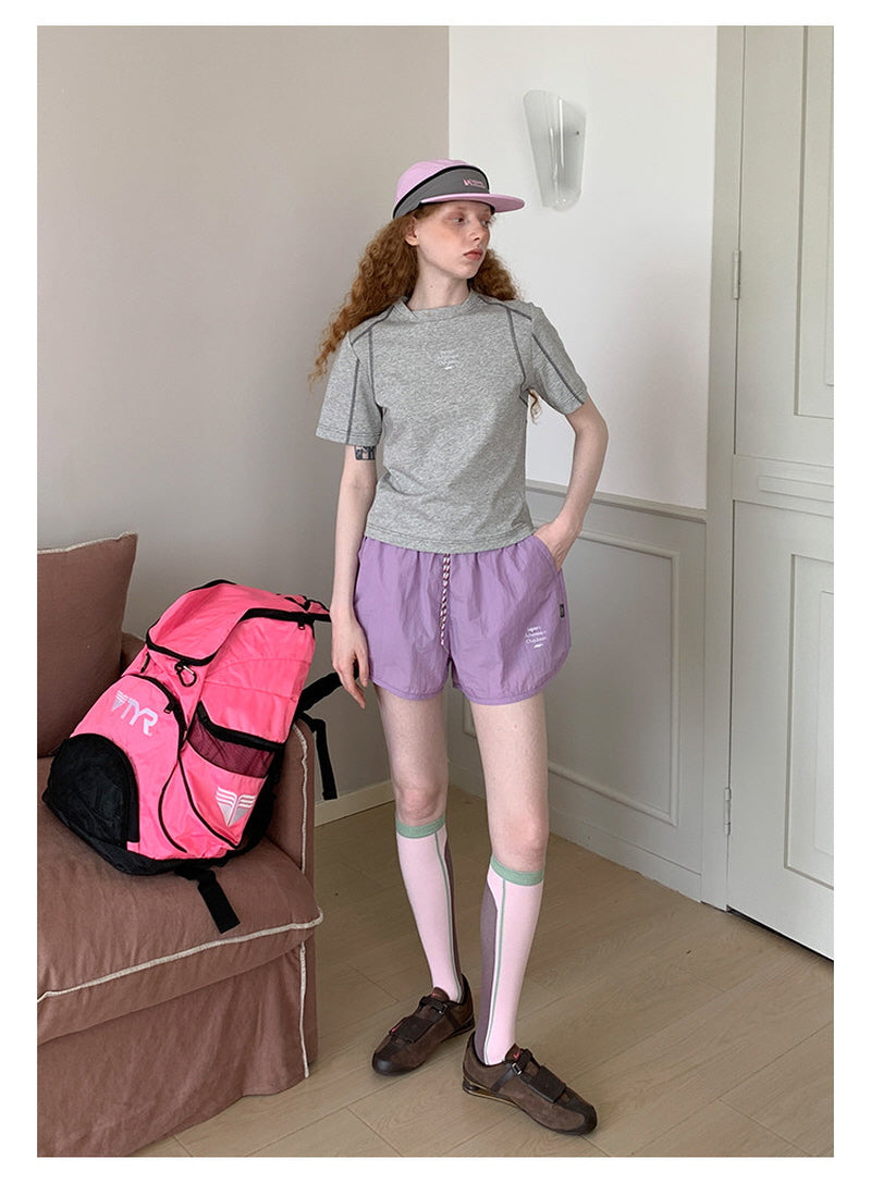 Colorblock Line Knee Socks