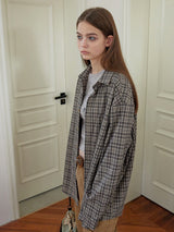 Vintage Plaid Oversized Shirt