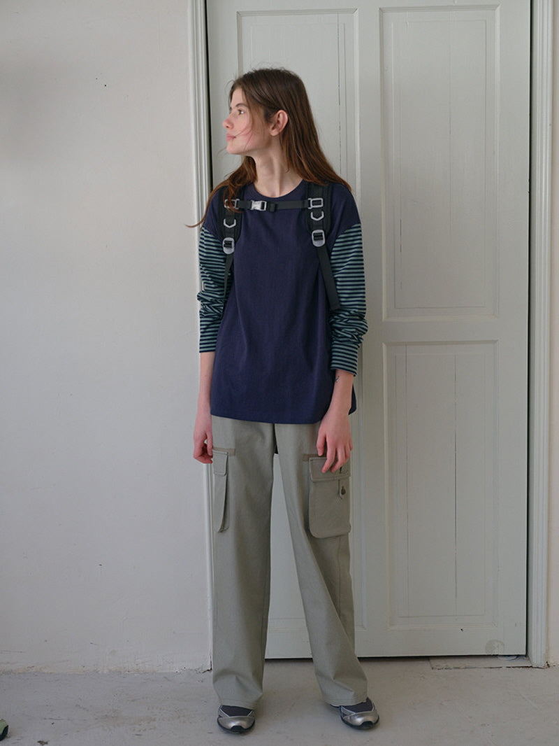 Contrast Long Sleeve Tee
