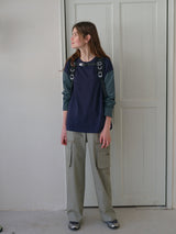 Contrast Long Sleeve Tee