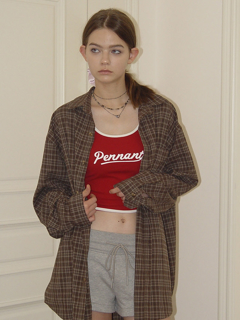 Vintage Plaid Oversized Shirt