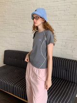 Contrast Stitch Performance Tee