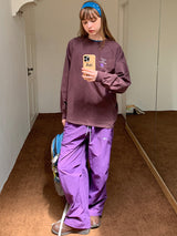 Printed Crew Neck Long Sleeve Tee