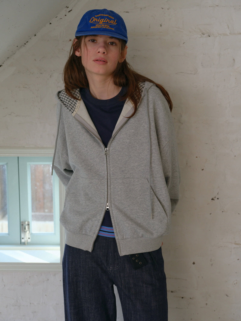 Check Lined Everyday Hoodie