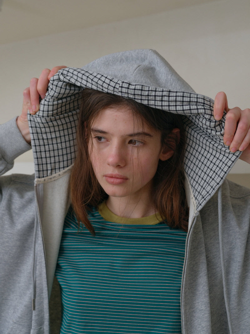 Check Lined Everyday Hoodie