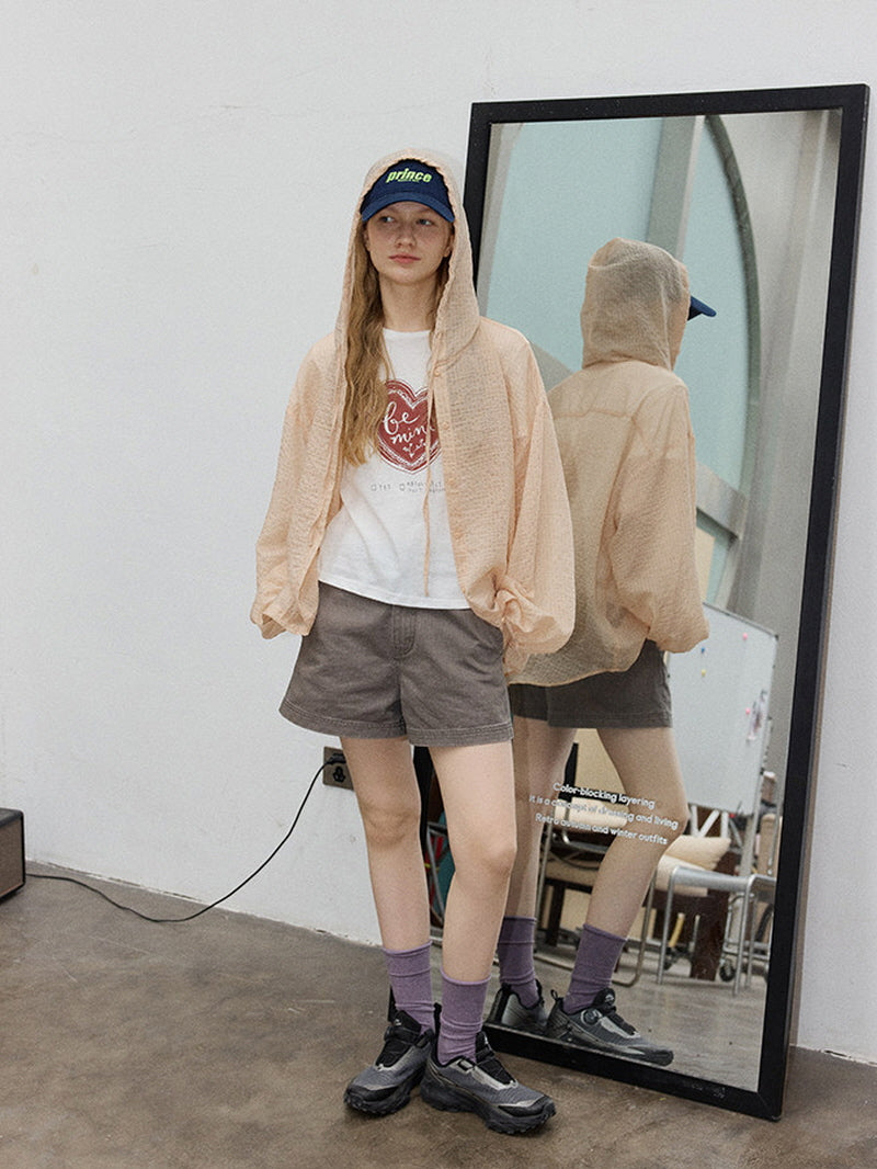 Peach Breeze Hooded Jacket