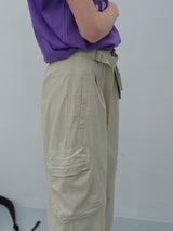 Khaki Utility Balloon Pants