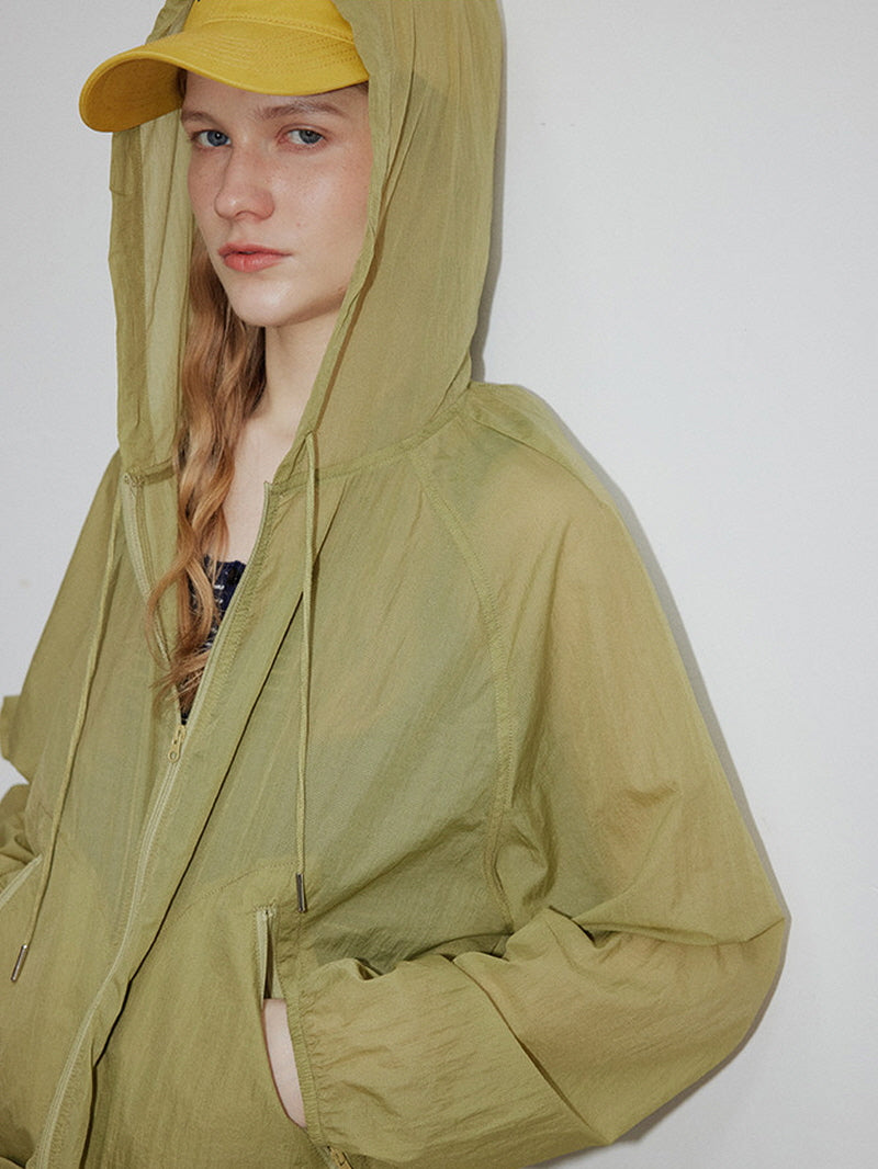 Olive Breeze Windbreaker