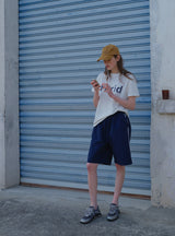 Navy Line Easy Shorts