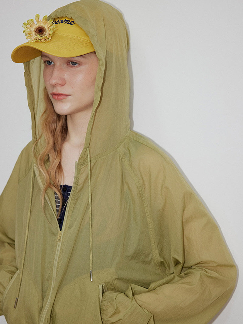 Olive Breeze Windbreaker