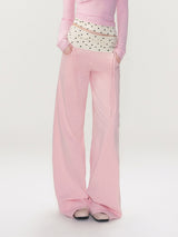Layered Waist Wide Pants
